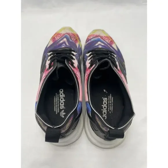 ADIDAS ZX Flux Smooth‎ Floral Multicolor Womens 7 Running Shoes Trainers S82937 - Picture 10 of 11